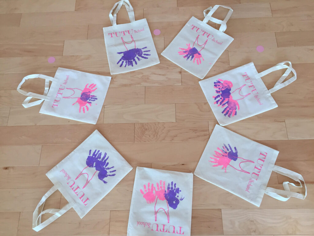 Ballet camp tote crafts
