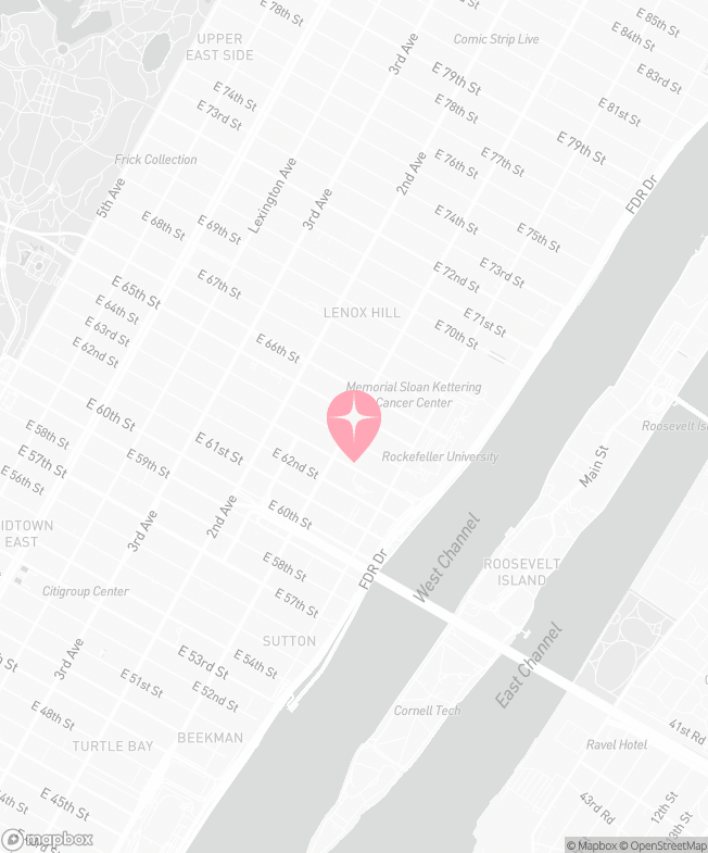 Map of Tutu School Lenox Hill
