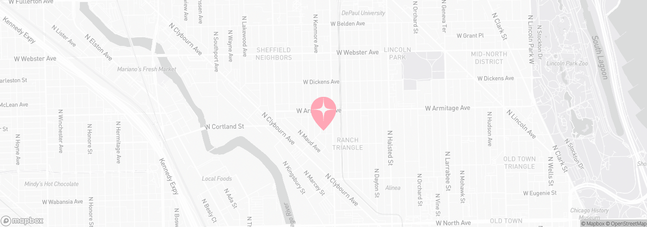 Map of Tutu School Lincoln Park