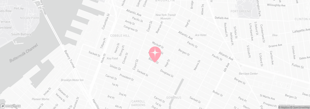 Map of Tutu School Boerum Hill