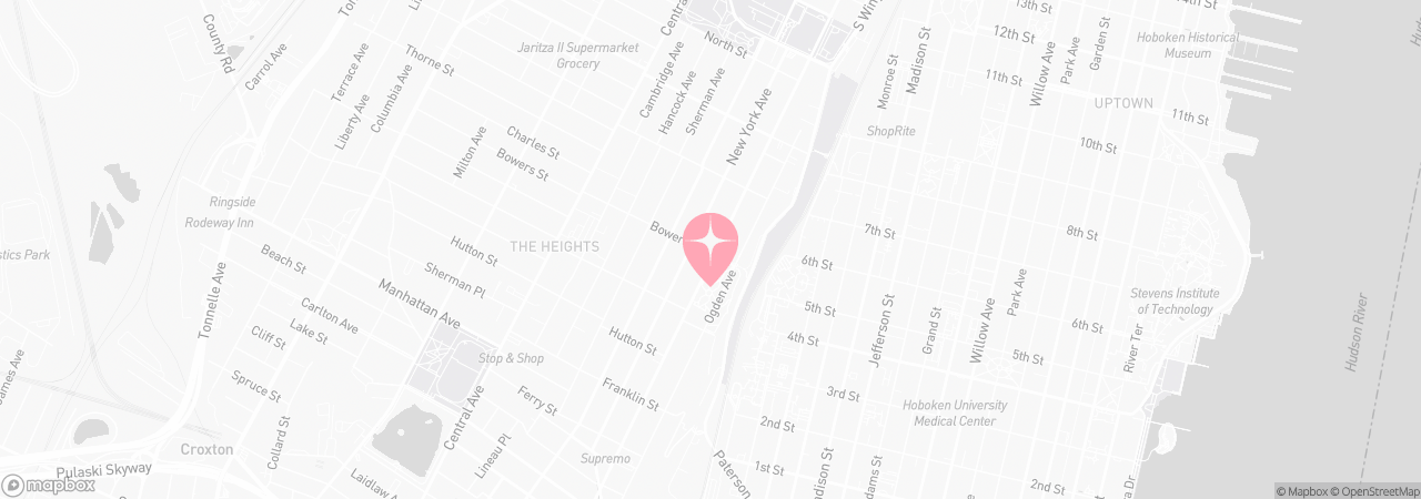 Mapa de Tutu School Jersey City Heights