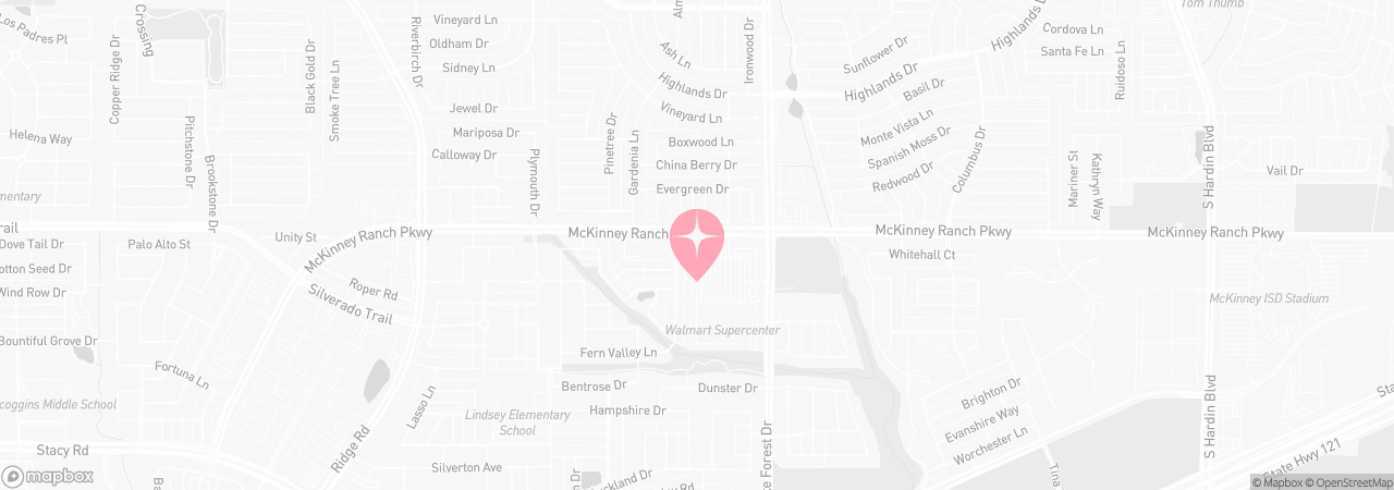 Map of Tutu School McKinney