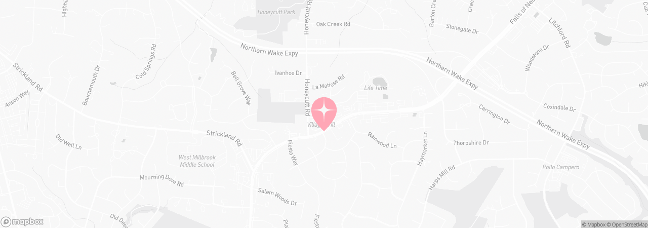 Map of Tutu School North Raleigh