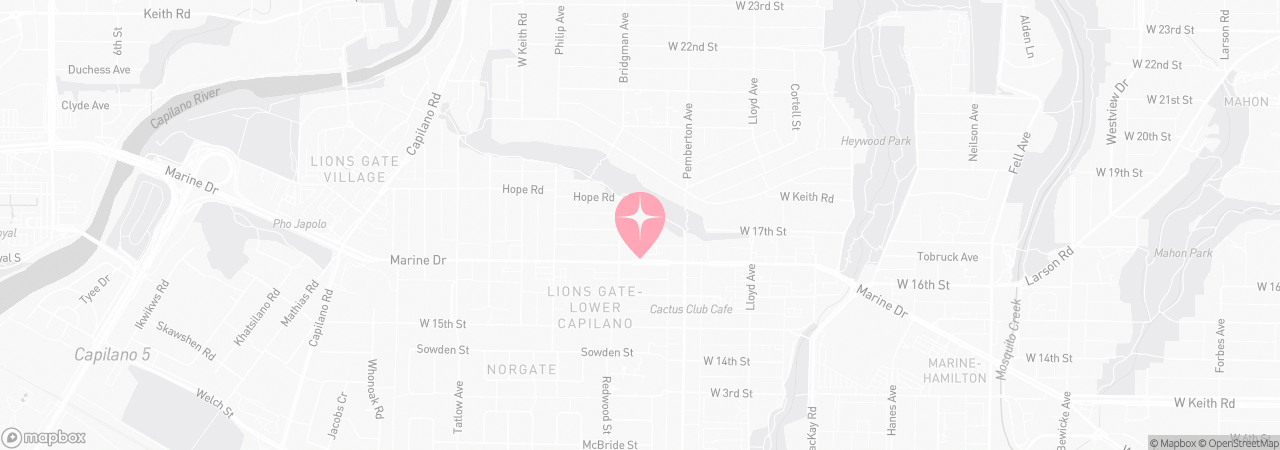 Map of Tutu School North Vancouver