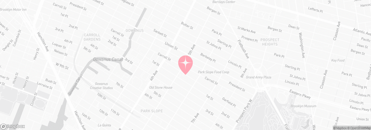 Mapa de Tutu School Park Slope