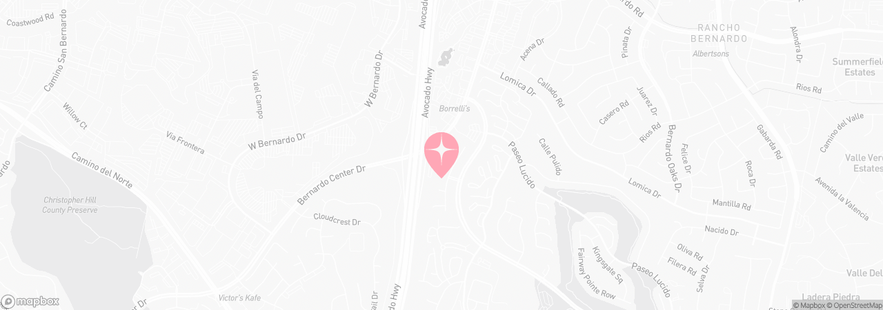 Map of Tutu School Rancho Bernardo