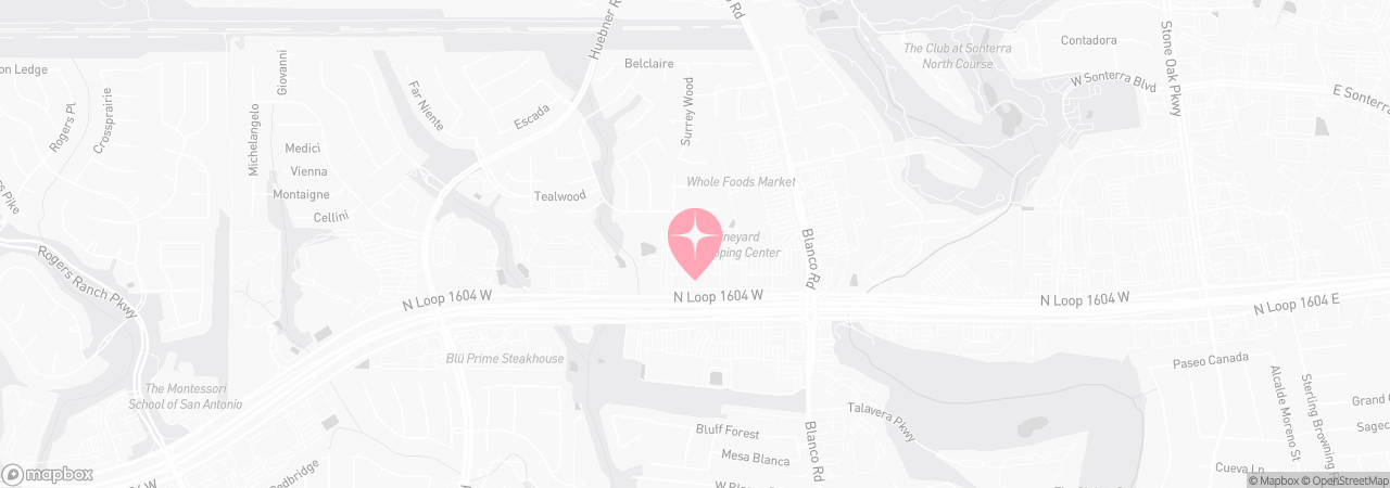 Map of Tutu School San Antonio