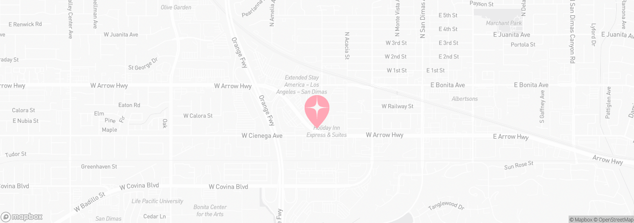 Mapa de Tutu School San Dimas