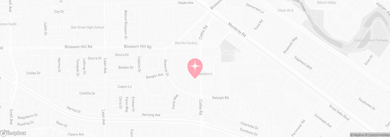 Map of Tutu School South San Jose