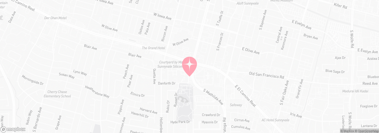 Map of Tutu School Sunnyvale