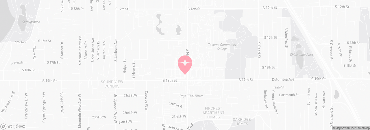 Mapa de Tutu School Tacoma