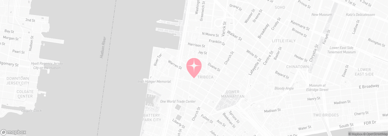 Map of Tutu School Tribeca