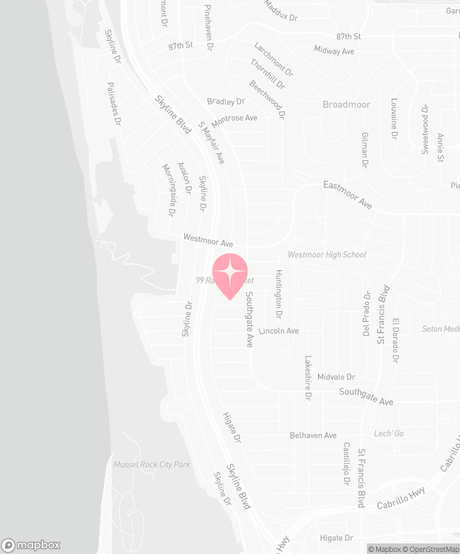 Mapa de Tutu School Daly City