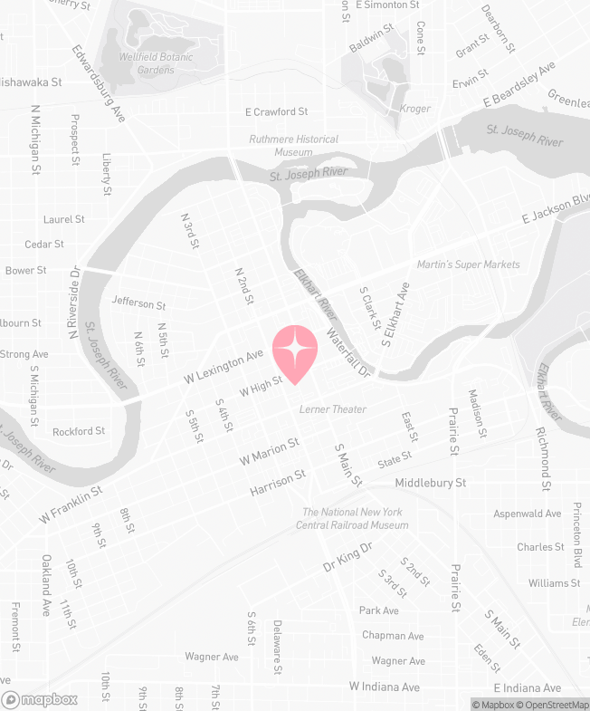 Mapa de Tutu School Elkhart