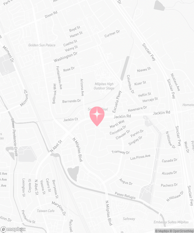 Map of Tutu School Milpitas