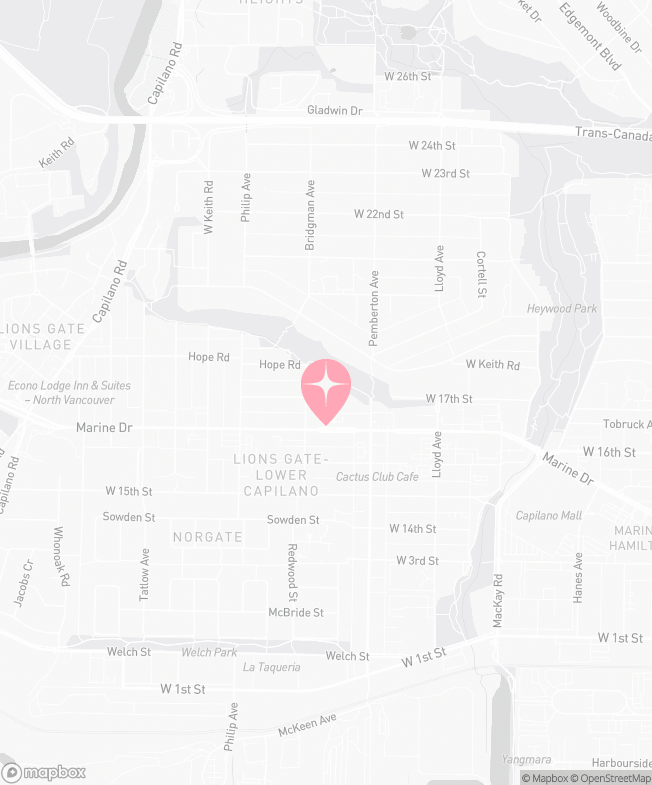 Map of Tutu School North Vancouver