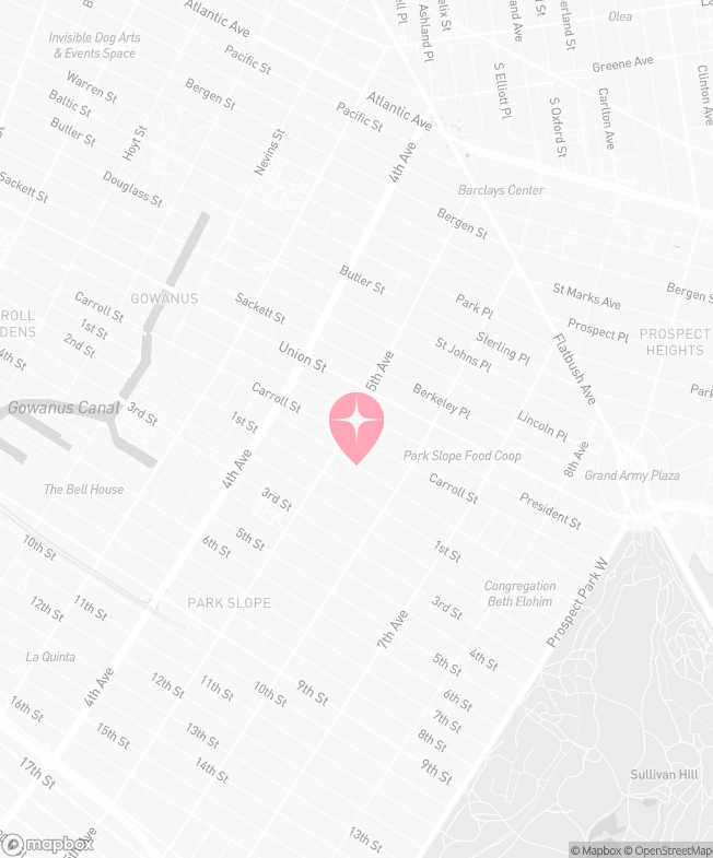 Map of Tutu School Park Slope