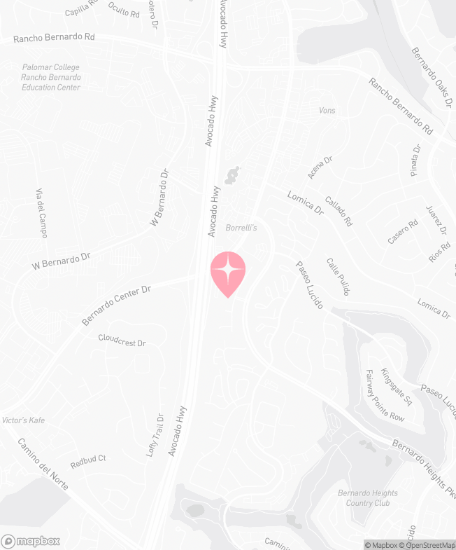 Map of Tutu School Rancho Bernardo