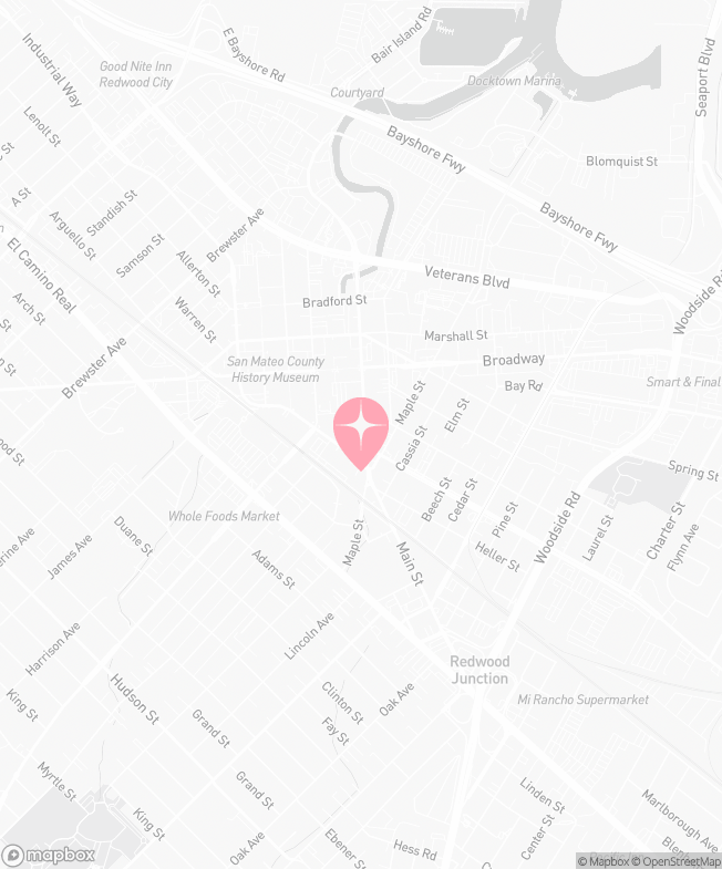 Mapa de Tutu School Redwood City