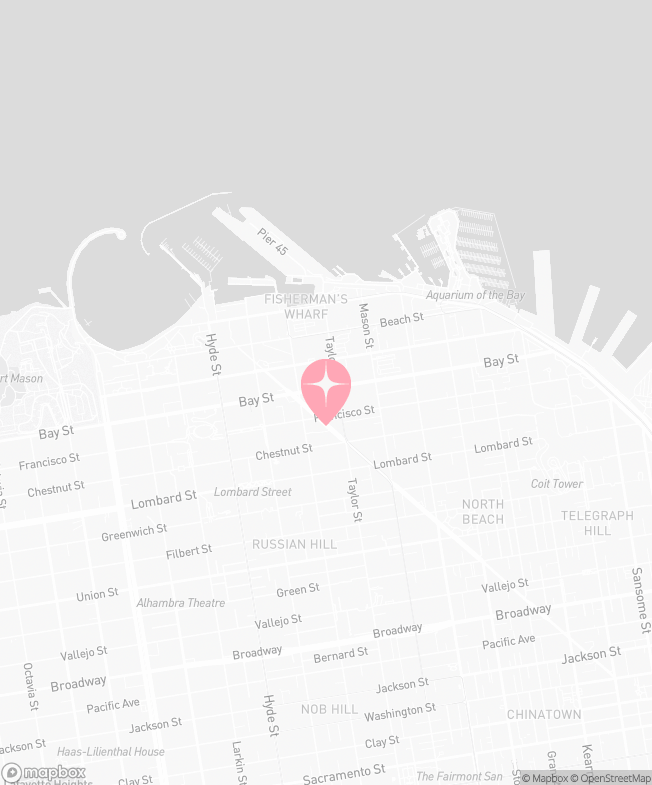 Map of Tutu School San Francisco - Bay Street