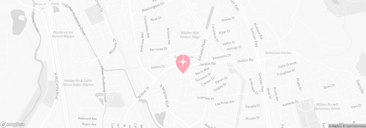 Map of Tutu School Milpitas