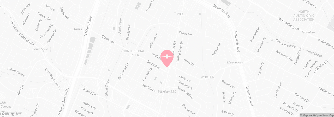 Map of Tutu School North Austin