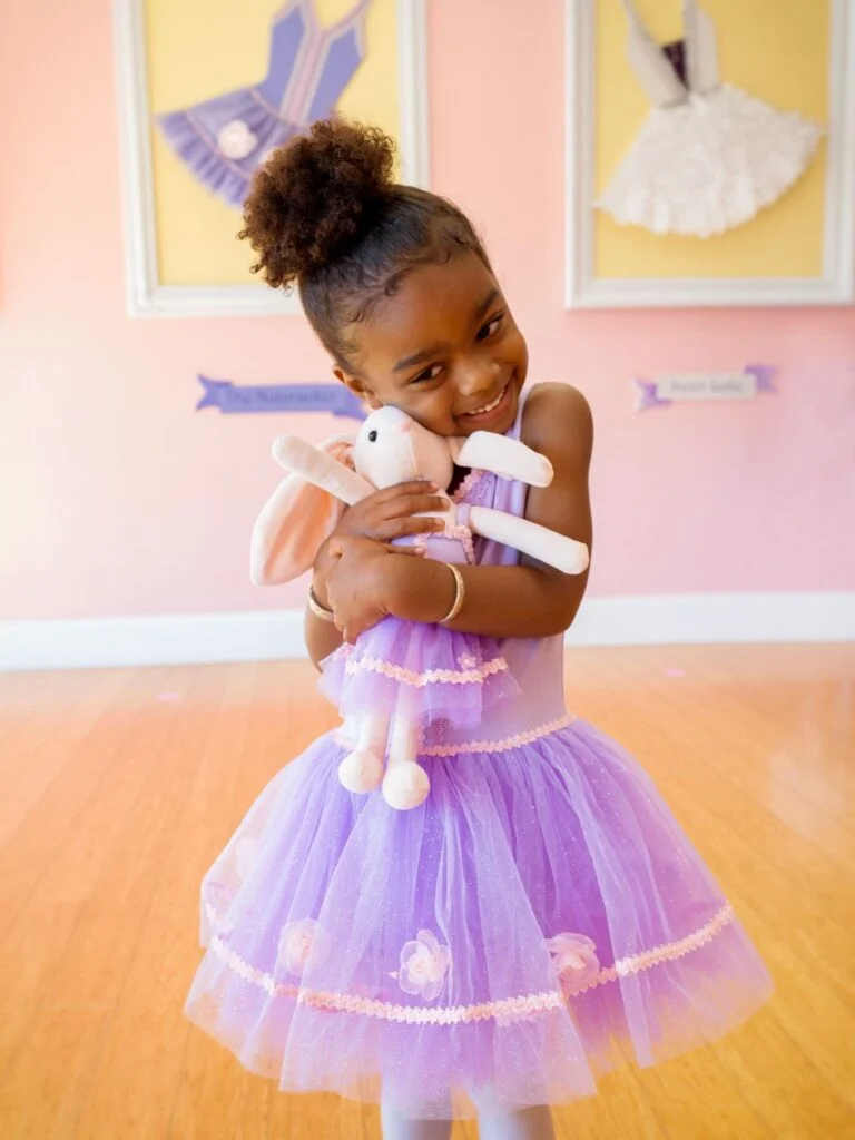 Odette Bunny wearing a matching ballet tutu