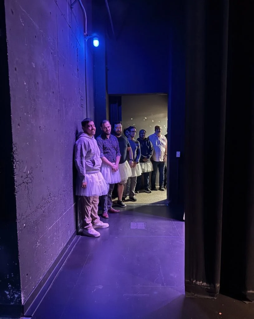 Dads backstage