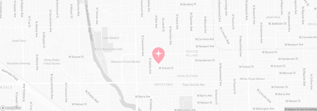 Map of Tutu School Roscoe Village
