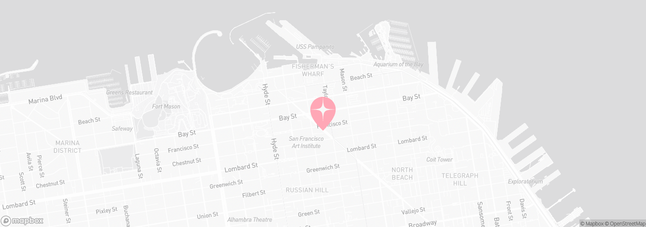 Map of Tutu School San Francisco - Bay Street